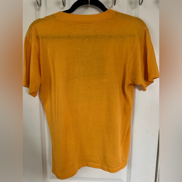 Vintage Armadillo Lone Star Beer Hanes Yellow Short Sleeve Tee - Picture 5 of 7